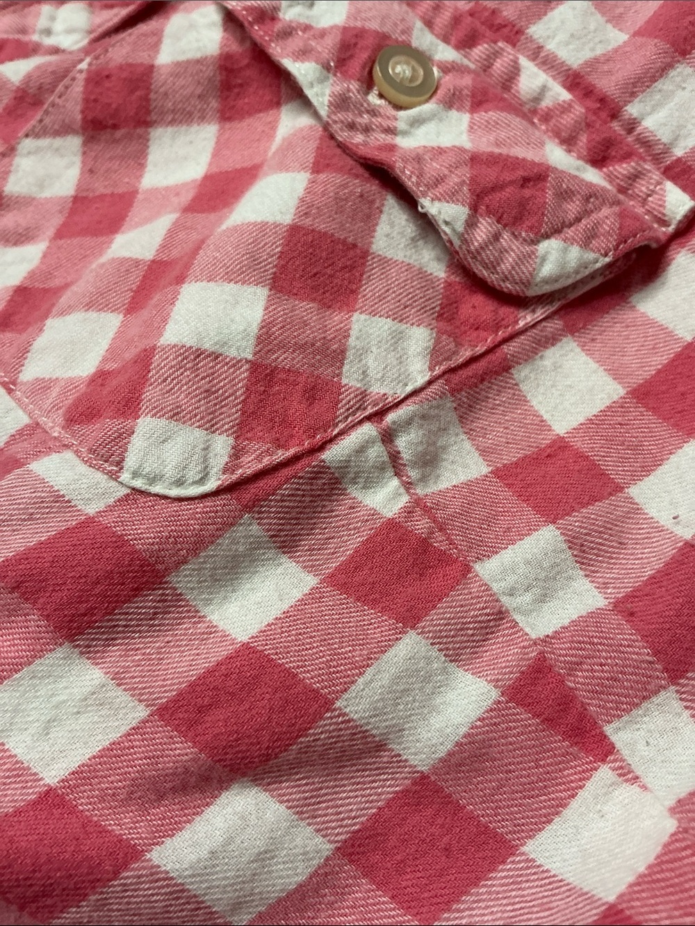 Strawberry Shortcake Upcycled Top Flannel Shirt Western Fringe Cowgirl - Picture 8 of 13